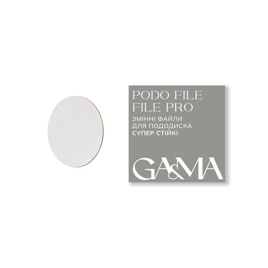 GA&MA. Podo file PRO, 400 grit, 50 pcs. Змінні файли для пододиску, 400 гріт, 50 шт.