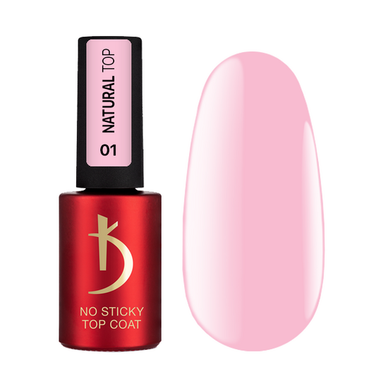 KODI. Natural Color Top Coat, #1, 7 ml. Кольоровий топ без липкого шару