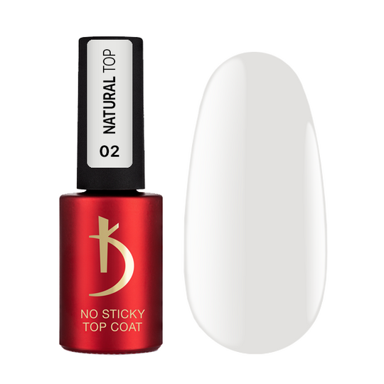 KODI. Natural Color Top Coat, #2, 7 ml. Кольоровий топ без липкого шару