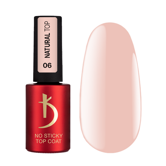 KODI. Natural Color Top Coat, #6, 7 ml. Кольоровий топ без липкого шару