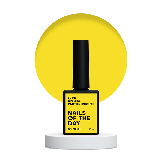 NOTD. "Let's Special" Gel Polish, Pantone 2025/10, 10 ml, сонячний жовтий гель–лак