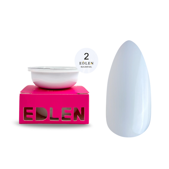 EDLEN. REFILE, Builder gel #02, Milky, 50 ml. ЗМІННИЙ КАРТРИДЖ, гель для нарощування, молочний