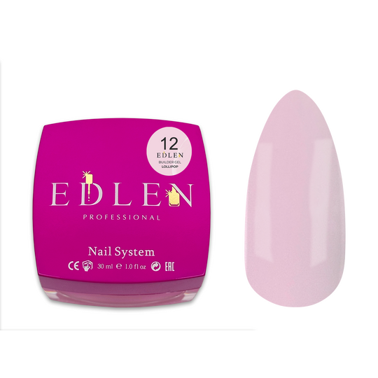 EDLEN. REFILE, Builder gel Lollipop №12, 30 ml. ЗМІННИЙ КАРТРИДЖ, гель для нарощування