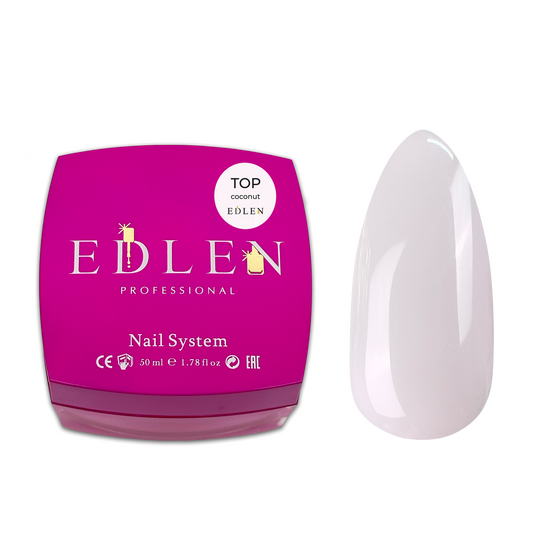 EDLEN. Coconut Top, 50 ml, топ ніжно-рожевий