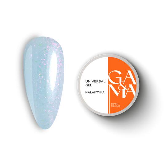 GA&MA. Universal builder gel, Galaxy, 15 ml. Гель без опилу, Галактика