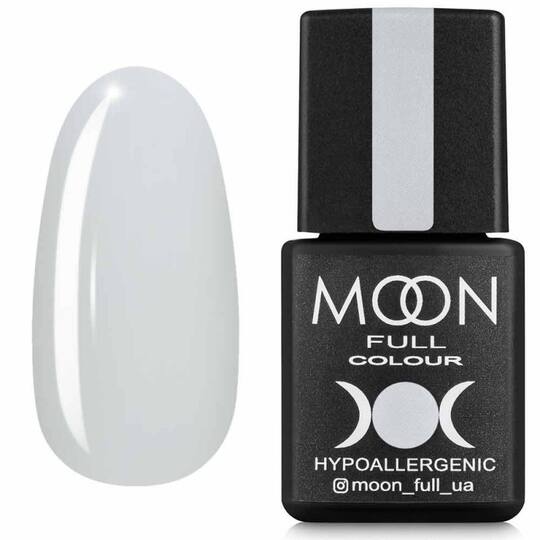 MOON FULL. Gel Polish, Air Nude #02, 8 ml. Гель-лак, білий напівпрозорий