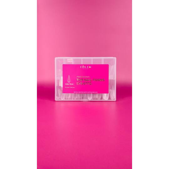 EDLEN. Professional Top nail Forms Edlen, Stiletto, 120 pcs, верхні форми, Stiletto, професійна серія,  120 шт