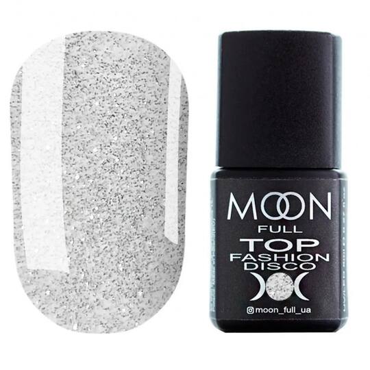 MOON FULL. Reflective Top coat, Fashion DIsco, 8 ml. Світловідбиваючий топ