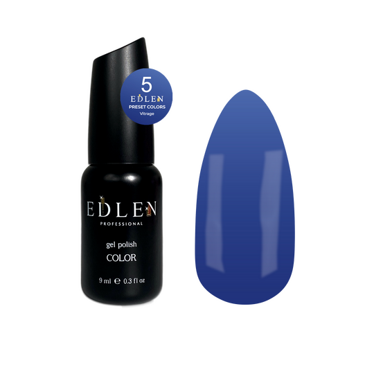 EDLEN. Gel Polish Preset color №5, Vitrage, 9 ml, вітражний гель-лак