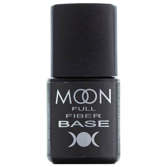 MOON FULL. Fiber base, clear, 8 ml. Укріплююча база з волокнами
