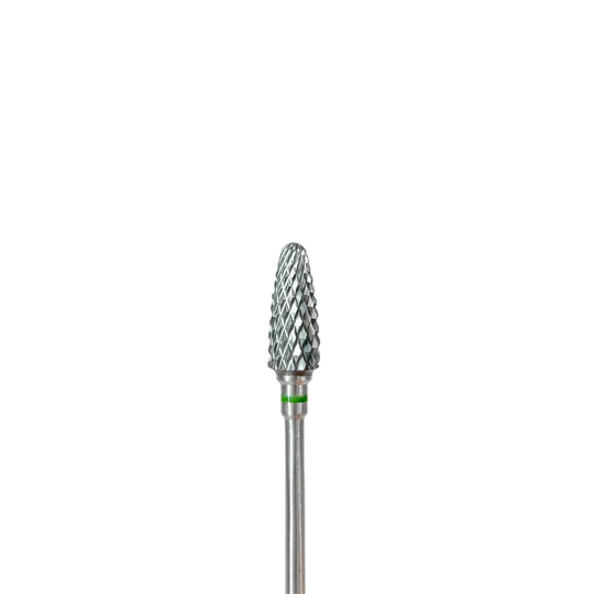 EDLEN. Carbide nail bit, corn, green, Ø 6 mm. Фреза твердосплавна "Кукурудза", зелена