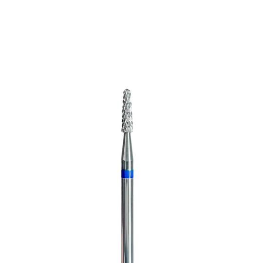 EDLEN. Carbide nail bit, cone mini, blue, Ø 6 mm. Фреза твердосплавна "Конус міні", синя