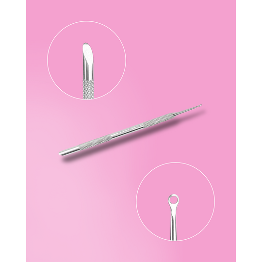 EDLEN. Spatula, Fix L-04. Лопатка для манікюру (пушер скошений, кільце)