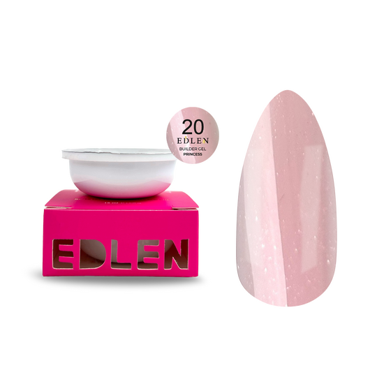 EDLEN. REFILE, Builder gel Princess №20, 15 ml. ЗМІННИЙ КАРТРИДЖ, гель для нарощування
