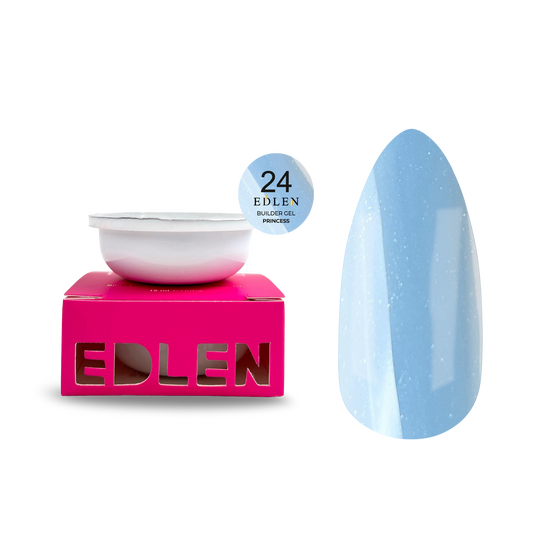 EDLEN. REFILE, Builder gel Princess №24, 15 ml. ЗМІННИЙ КАРТРИДЖ, гель для нарощування