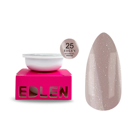 EDLEN. REFILE, Builder gel Princess №25, 15 ml. ЗМІННИЙ КАРТРИДЖ, гель для нарощування