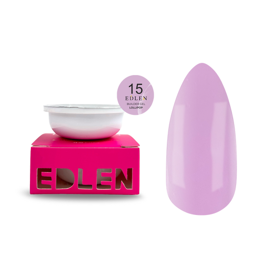 EDLEN. REFILE, Builder gel Lollipop №15, 30 ml. ЗМІННИЙ КАРТРИДЖ, гель для нарощування