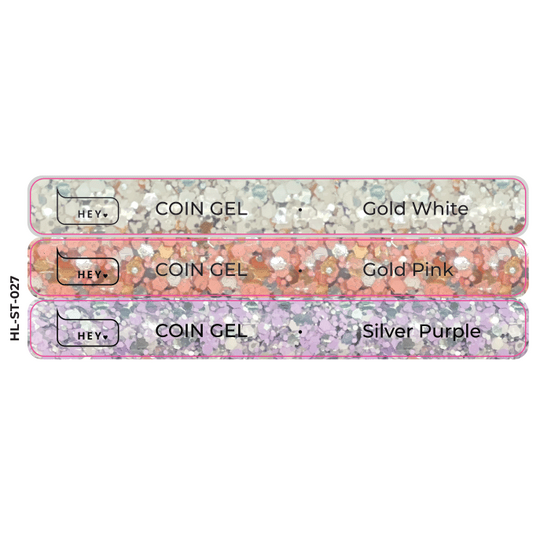 HEYLOVE. Набір наклейок для демонстраційних тіпс. Coin Gel