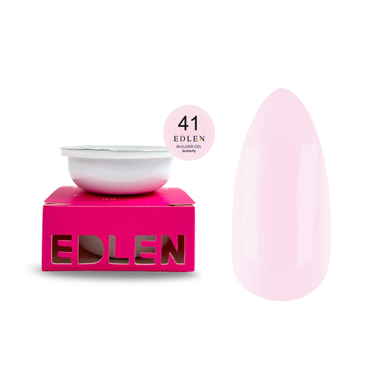 EDLEN. REFILE, Builder gel Butterfly №41, 30 ml. ЗМІННИЙ КАРТРИДЖ, гель для нарощування