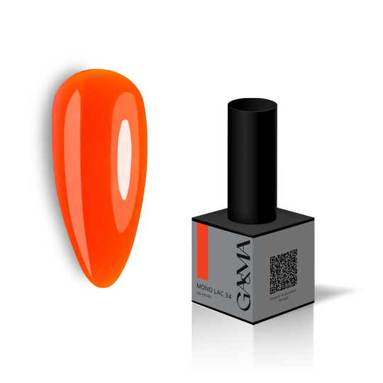 GA&MA. Single-phase Gel Polish, Mono Lac, #034, 6 ml. Однофазний гель лак, "Моно лак"