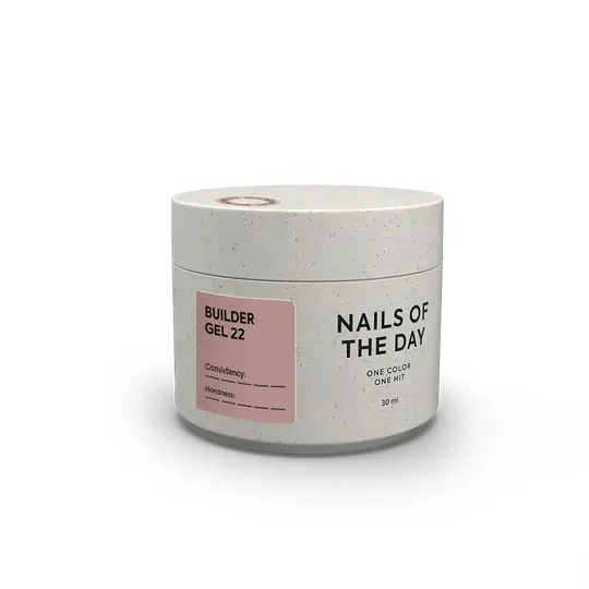 NOTD. Builder Gel, #22, 30 ml. Гель для нарощування, нюдовий