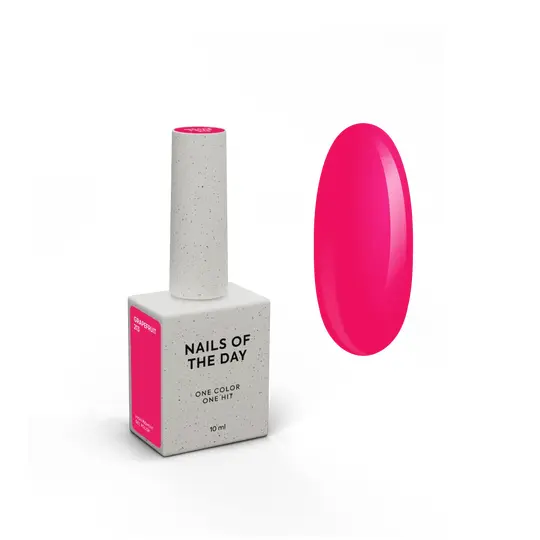 NOTD. Gel Polish, Grapefruit, #213, 10 ml. Гель-лак, неоново-малиновий