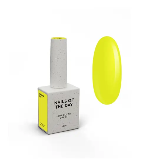 NOTD. Gel Polish, Вanana, #228, 10 ml. Гель-лак, неоново-жовтий
