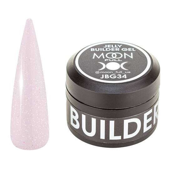 MOON FULL. Jelly builder gel, #34, 30 ml. Гель-желе для нарощування