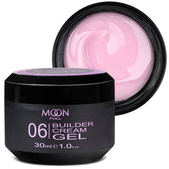 MOON FULL. Builder gel, #06, 30 ml. Гель для нарощування, натуральний рожевий