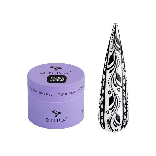 DNKa’. Paint Gel "Ethno", Black, 5 ml. Гель-фарба, чорна