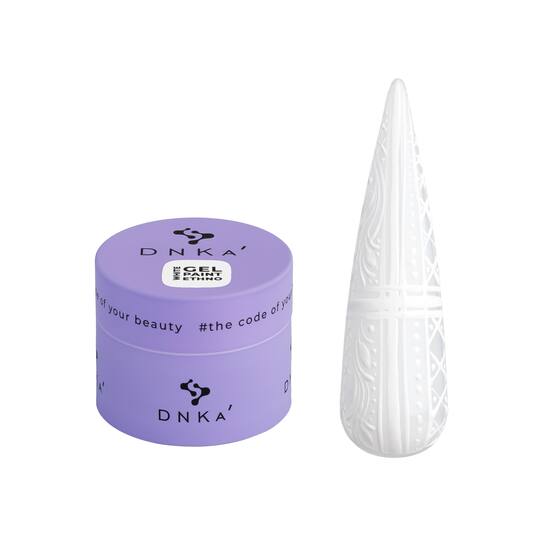 DNKa’. Paint Gel "Ethno", White, 5 ml. Гель-фарба, біла