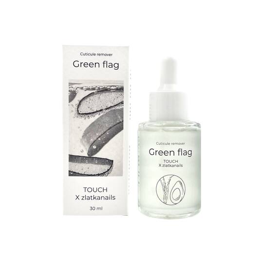 TOUCH. Cuticle Remover "Green Flag", 30 ml, Лужний ремувер для кутикули