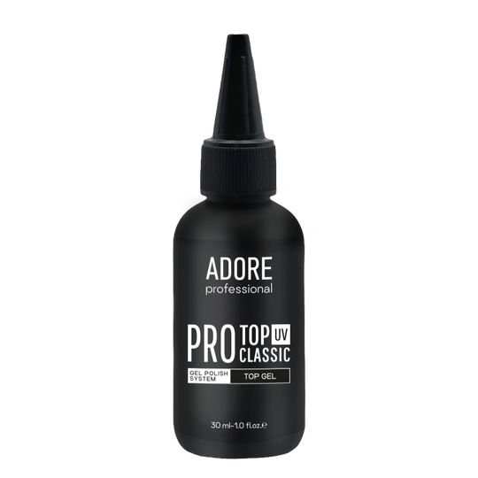 ADORE. PRO Classic Top coat, with UV-filters, 30 ml. Класичний топ без липкого шару, з УФ-фільтрами