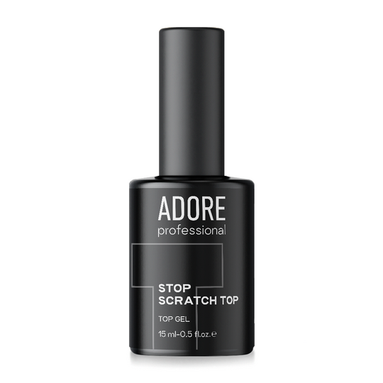 ADORE. Stop Scratch Top coat, with UV-filters, 15 ml. Надміцний топ без липкого шару, з УФ-фільтрами