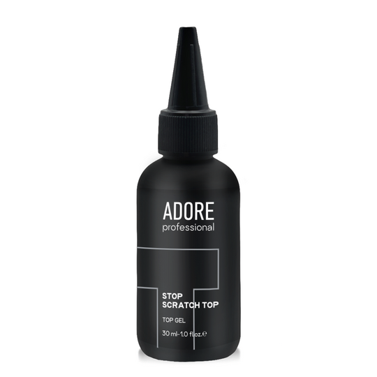 ADORE. Stop Scratch Top coat, with UV-filters, 30 ml. Надміцний топ без липкого шару, з УФ-фільтрами