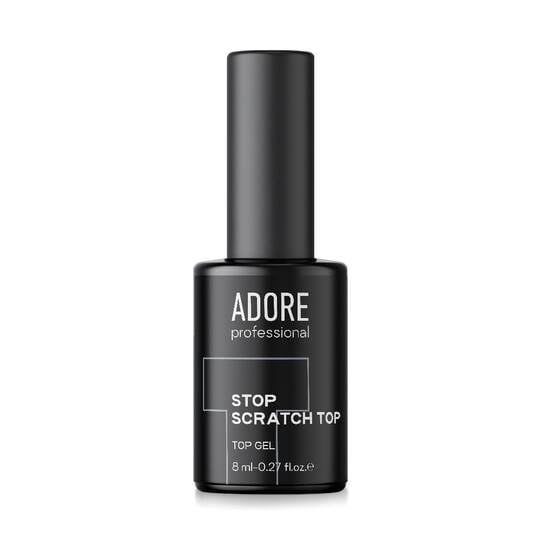 ADORE. Stop Scratch Top coat, with UV-filters, 8 ml. Надміцний топ без липкого шару, з УФ-фільтрами