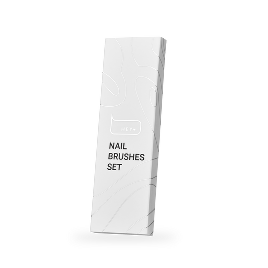 HEYLOVE. Nail Brushes Set, Набір пензликів 5 штук