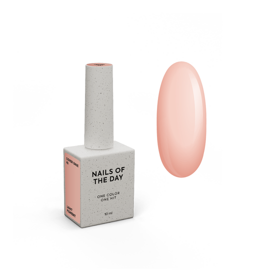 NOTD. Cover Base, NEW Formula, Light pigment #45, 10 ml, напівпрозора нюдова база