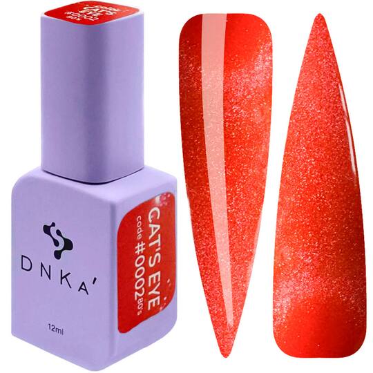 DNKa’. Gel Polish, 80's, Glows in the dark Cat's eye, #0002, 12 ml, гель-лак люмінісцентний "котяче око"