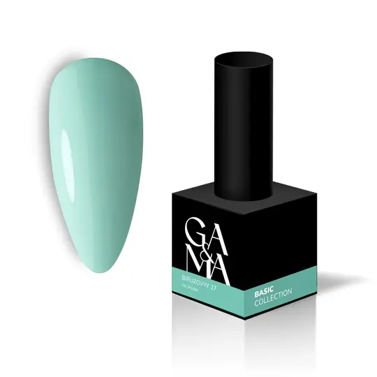 GA&MA. Gel polish #27 TURQUOISE, 10 ml, гель-лак, бірюзовий