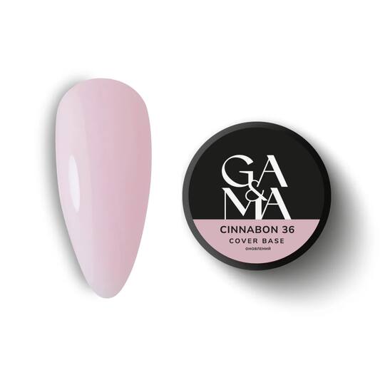 GA&MA. Cover base #36 CINNABON, 30 ml, ОНОВЛЕНА ФОРМУЛА