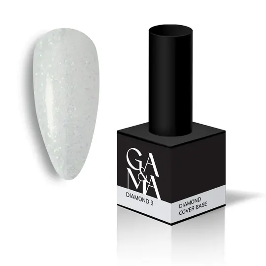 GA&MA. Diamond base #3 Milky, 15 ml, молочна