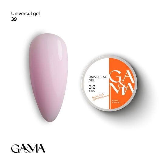 GA&MA. Universal gel #39 "Cozy", 50 ml, гель без опилу