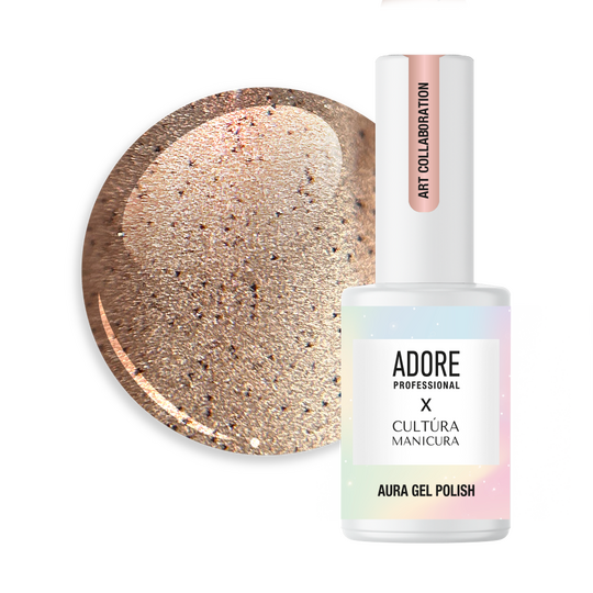 ADORE. Cat's Eye Gel Polish, #A-02, Ritual, 8 ml. Гель-лак скляне "котяче око"-хамелеон, теплий коричневий