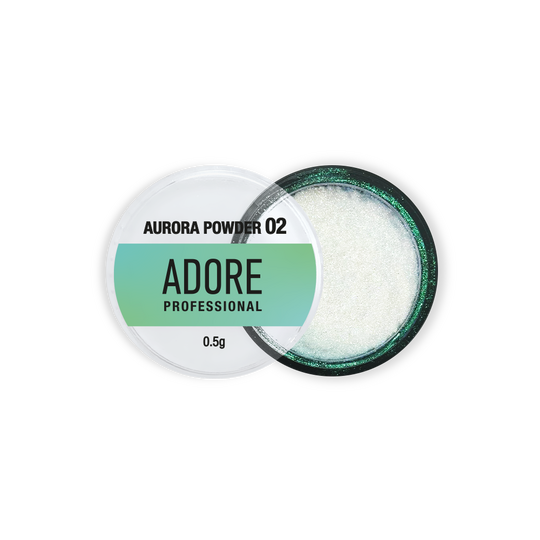 ADORE. Aurora Powder #02, 0.5 g. Втирка-хамелеон, рожево-зелена