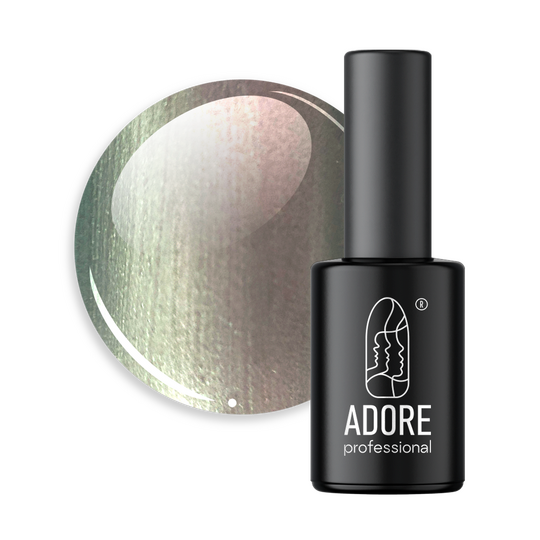 ADORE. Wild Pearls Gel Polish, #W-03, Green pearl, 8 ml. Перламутровий гель-лак, м'ятно-зелений