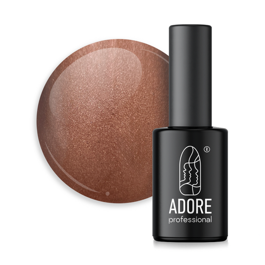 ADORE. Cat's Eye Gel Polish, #Mm-04, Coke, 8 ml. Вітражний гель-лак "котяче око", каштановый