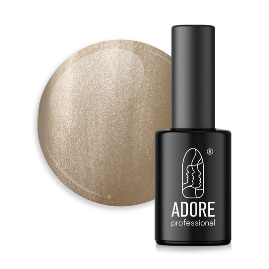 ADORE. Cat's Eye Gel Polish, #Mm-08, Nickle, 8 ml. Вітражний гель-лак "котяче око", бежевий