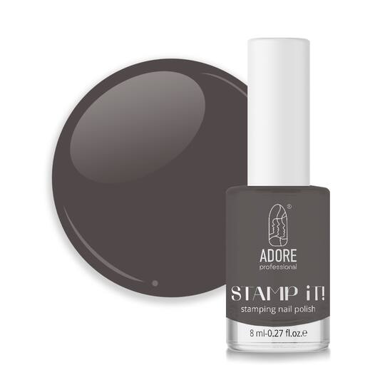 ADORE. Stamping nail polish, №10, Coffee, 8 ml. Лак для стемпінгу, кавовий