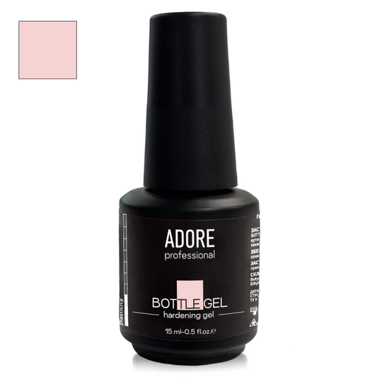 ADORE. Bottle Gel, 15 ml, #05, Creamy. Гель для зміцнення, кремово-рожевий